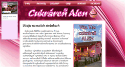 Desktop Screenshot of cukraren-alen.sk