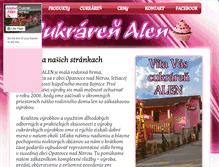 Tablet Screenshot of cukraren-alen.sk